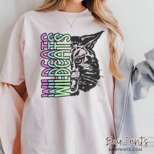 Neon Stacked Wildcats Shirt