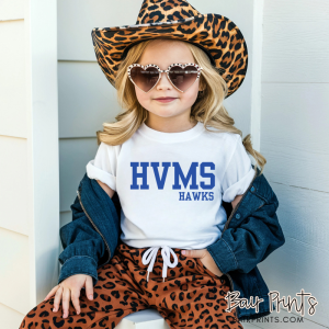 Youth Varsity School Initial Shirt
