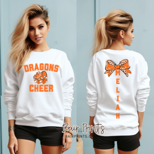 Custom Clinton Dragons Cheer Shirt