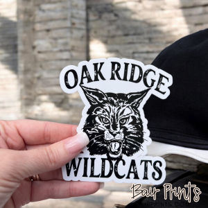 Oak Ridge Wildcats Throwback Vinyl Decal