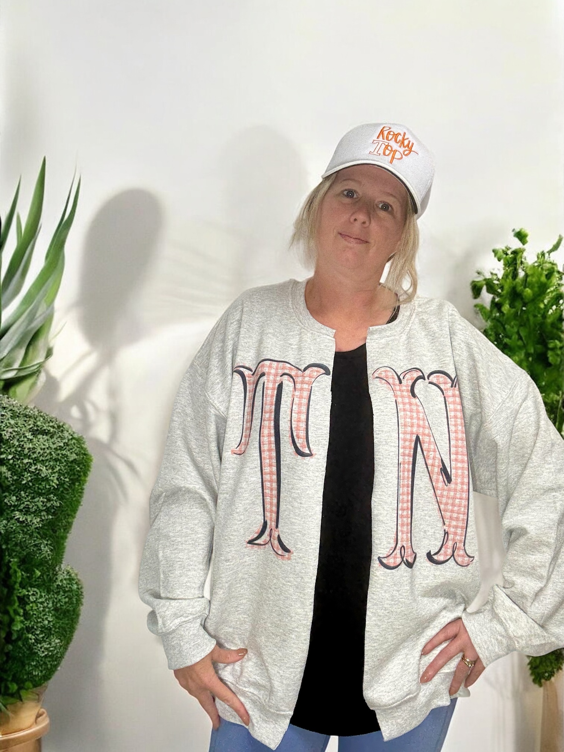 Initial Prepster Sweatshirt Cardigan.
