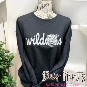 Vintage Wildcats Glitter Applique Sweatshirt