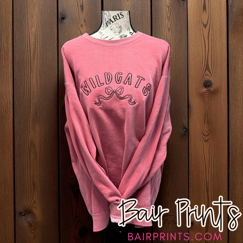 Embroidered Wildcats Croquet Sweatshirt
