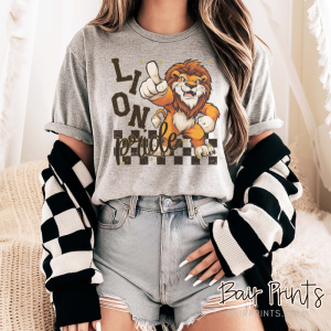 Lions grunge mascot t-shirt