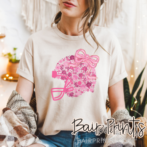 Pink Floral Helmet Shirt