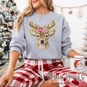 French Knot Deer Shirt