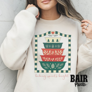 Baking Spirits Bright Vintage Christmas Tee