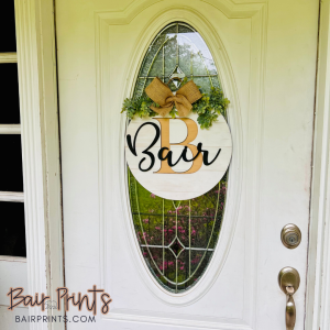 Personalized Modern Door Hanger