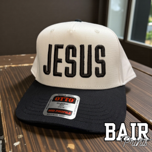 JESUS 3D Puff Embroidered Hat | Otto 5-Panel Mid-Profile Snapback