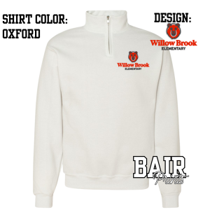 Embroidered Willow Brook 1/4 Zip Unisex