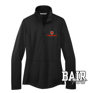 Willow Brook Embroidered Womens 1/4 Zip with Pocket