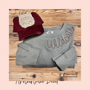 Personalized Embroidered Neckline Sweatshirt — Custom Spirit & Style!