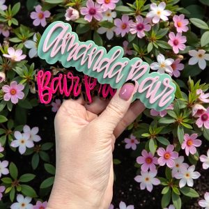 Small Acrylic Business Name Sign