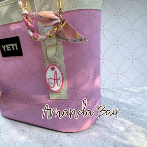Embroidered Oval Monogram Bag Tag
