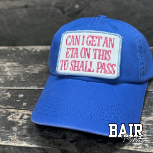 Can I Get an ETA Hat | Funny Embroidered Patch Hat | Relatable Mom Life Hat | Trendy Baseball Cap